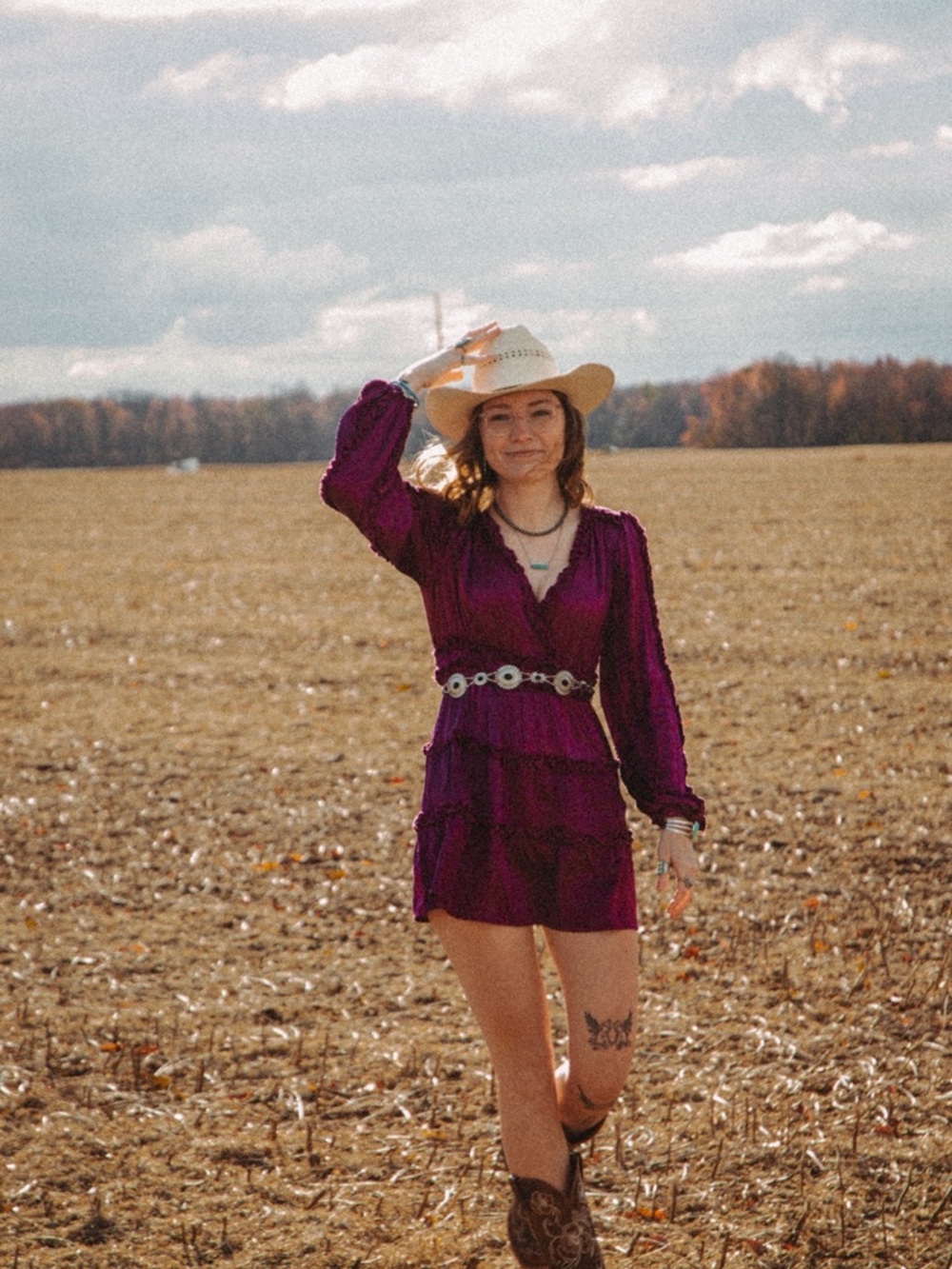 Shyanne Fuchsia silk mini dress